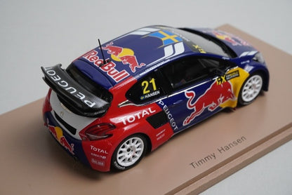 1:43 Spark S5194 Peugeot 208 WRX World RX Canada 2016 #21 T. Hansen model car
