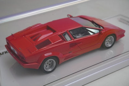1:43 TSM Model TSM430658 Lamborghini Countach 25th Anniversary Rosso model car