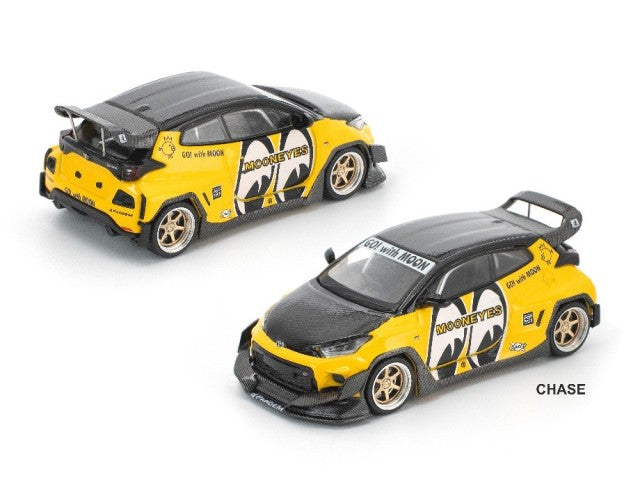 [ Pre-order ] PRE017 POP RACE x Enigma 1:64 Toyota Pandem Yaris Mooneyes Chase Color