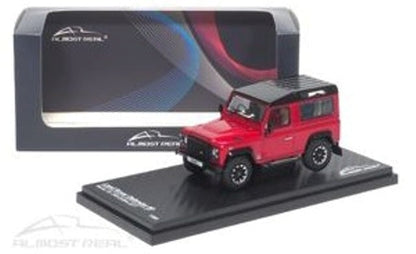 410215 Almost Real Model 1:43 Land Rover Defender 90 Works V8 70th Edition - 2017 Red