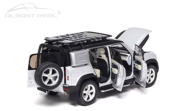 810806 Almost Real Model 1:18 Land Rover Defender 110 2020 Silver model car