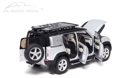 810806 Almost Real Model 1:18 Land Rover Defender 110 2020 Silver model car