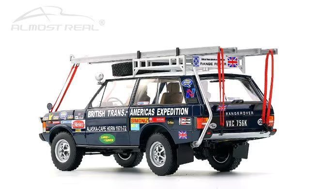 810109 Almost Real Model 1:18 Range Rover "The British Trans-Americas Expedition" Edition 1971-1972 (765K)