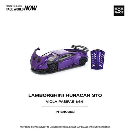 [ Pre-order ] PR640362 POP RACE 1:64 Lamborghini Huracan STO VIOLA PASIFAE