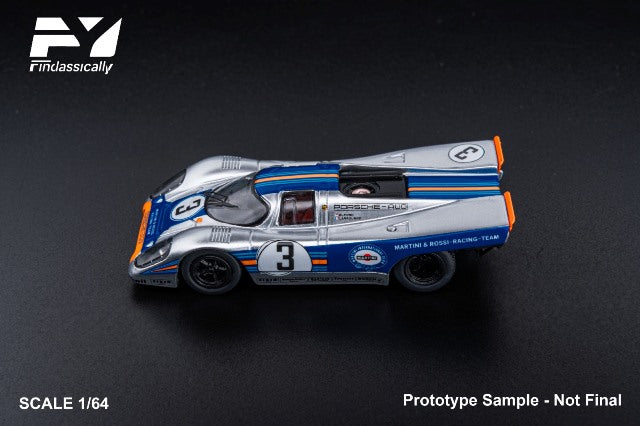 [ Pre-order ] FY64099 Finclassically 1:64 917K #3 Silver Winner 12h Sebring 1971 Elford Larrousse