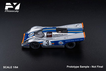[ Pre-order ] FY64099 Finclassically 1:64 917K #3 Silver Winner 12h Sebring 1971 Elford Larrousse