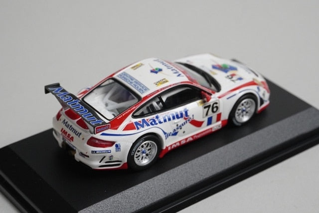 1:64 MINICHAMPS 640076776 Porsche 911 GT3 RSR Le Mans 2007 #76 model car