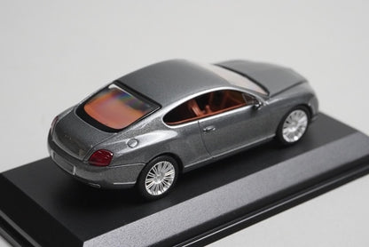 1:64 MINICHAMPS 640139600 Bentley Continental GT Grey Metallic model car