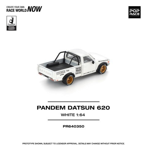 [ Pre-order ] PR640350 POP RACE 1:64 Pandem Datsun 620 White
