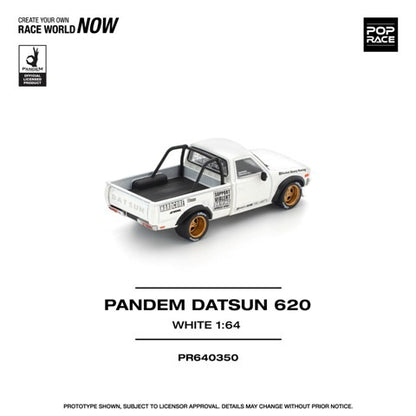[ Pre-order ] PR640350 POP RACE 1:64 Pandem Datsun 620 White