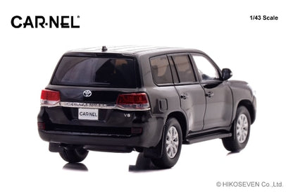 CN431505 CAR-NEL 1:43 Toyota Land Cruiser AX G selection (URJ202) 2015 Black model car