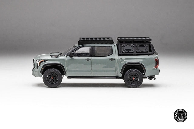 DTG0023-LR GCD Gaincorp Products 1:64 Toyota Tundra TRD PRO Lunar Rock DiecastTalk Special Order *Roof rack accessories included