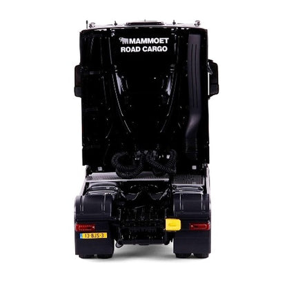410317 NZG 1:18 Mercedes-Benz Actros Mammut Road Cargo Black model car