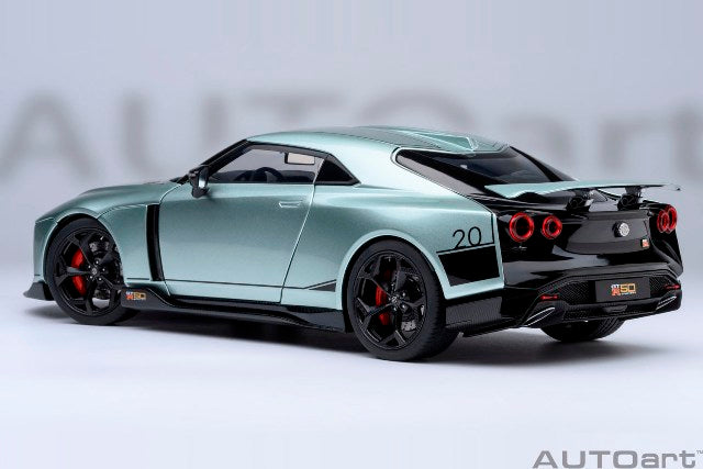77512 AUTOart 1:18 Nissan GT-R50 by ITALDESIGN Metallic Green Black model car