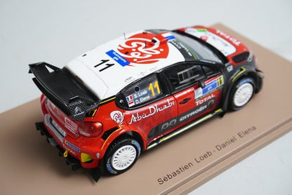 1:43 Spark S5962 Citroen C3 WRC Mexico Rally 2018 #11 model car