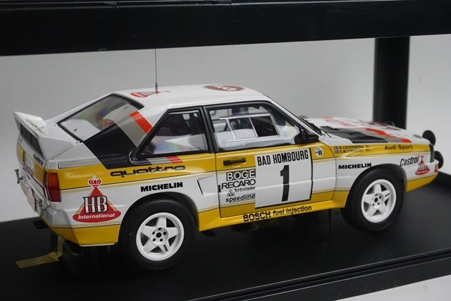1:18 AUTOart 88501 Audi Sport Quattro Monte Carlo Rally 1985 #1 S. Blomqvist B. Cederberg