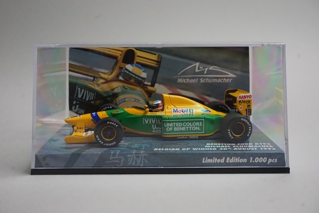 1:43 MINICHAMPS 447920019 Benetton Ford B192 Belgian Grand Prix 1992 #19 model car