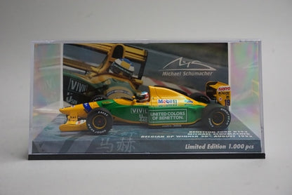 1:43 MINICHAMPS 447920019 Benetton Ford B192 Belgian Grand Prix 1992 #19 model car