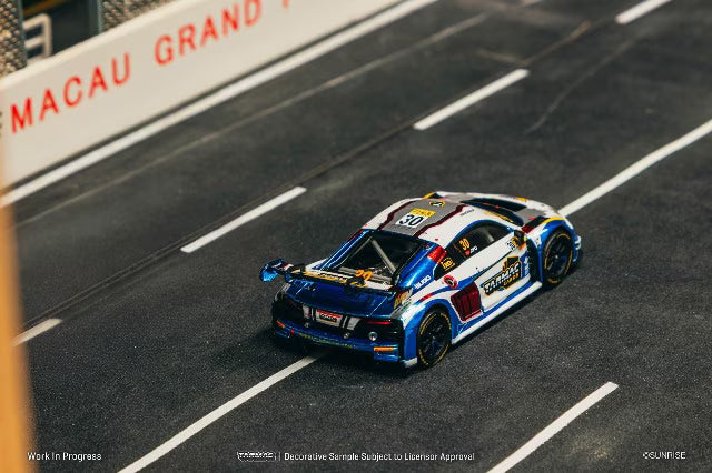 T64-043-24MGP30 Tarmac Works 1:64 Audi R8 LMS GT3 evo II Macau GT Cup FIA GT World Cup 2024 Uno Racing James Yu