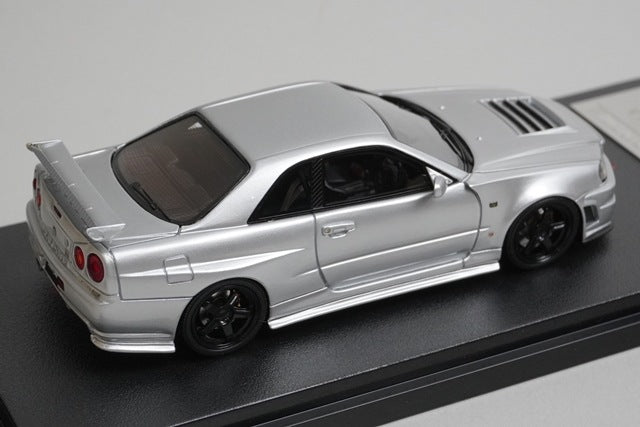 1:43 HPI 8851 Hobby Japan Custom Nissan NISMO R34 Z-tune Proto Original Silver model car