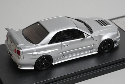 1:43 HPI 8851 Hobby Japan Custom Nissan NISMO R34 Z-tune Proto Original Silver model car