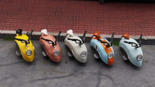 Furuya 1:64 Beetle Moto Motorcycle (Yellow)