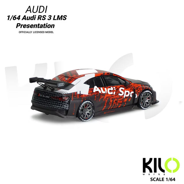 KLW0024-2 KILOworks 1:64 Audi RS 3 LMS Presentation