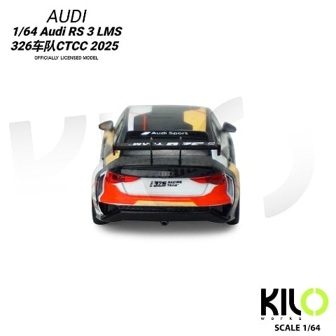 [ Pre-order ] KLW0024-4 KILOworks 1:64 Audi RS 3 LMS 326 Team CTCC 2025