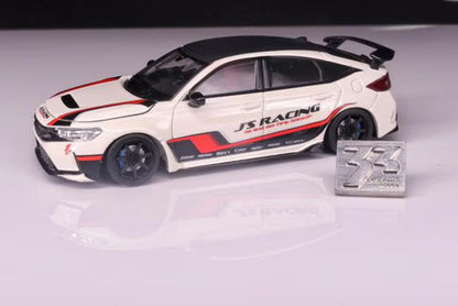 33 DREAMS 1:64 J'S RACING DETAIL UP KIT For Civic type R FL5 Decal Kit *Minicar not included.