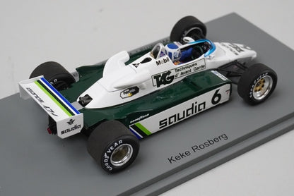 1:43 Spark S7499 Williams FW08 German Grand Prix 1982 #6 model car