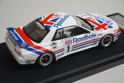 1:43 HPI 8605 Mirage Nissan Reebok Skyline GT-R JTC West Japan 1990 #1 model car