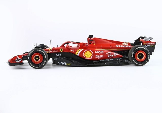 BBR241816DIE BBR 1:18 Ferrari SF-24 Australian GP 2024 C. Leclerc #16 Luxury Packaging with Clear Case