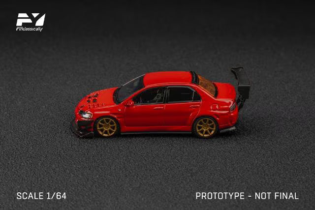 FY64107 Finclassically 1:64 Mitsubishi Lancer Evolution 9 EVO Ⅸ Modified Red