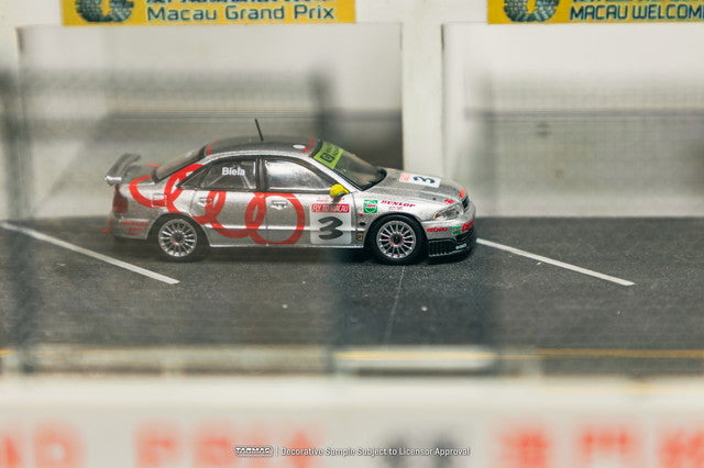 [ Pre-order ] T64-077-96MGP03 Tarmac Works 1:64 Scale Audi A4 Quattro Macau Guia Race 1996 Winner Frank Biela