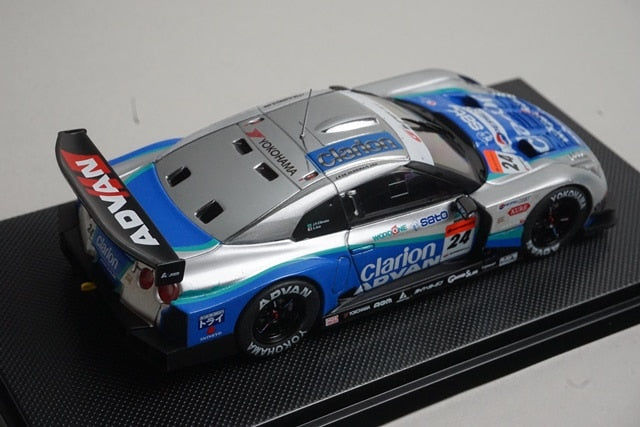 1:43 EBBRO 44046 Nissan Wood One Advan Clarion GT-R Super GT500 2008 #24