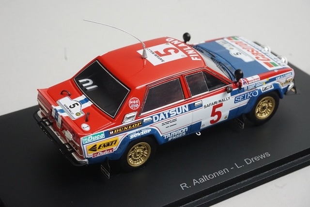 1:43 Spark S7772 Nissan Datsun Violet GT Safari Rally 2nd 1981 #5