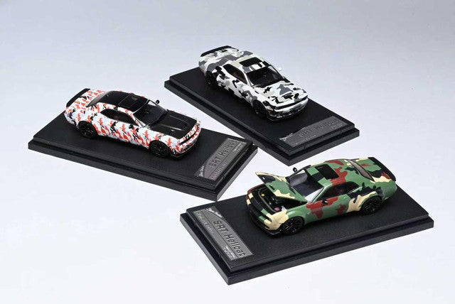 [ Pre-order ] Stance Hunters SH 1:64 Dodge Challenger Hellcat DPM-95 Woodland-Army Green