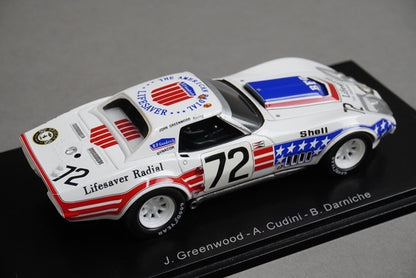1:43 SPARK S5075 Chevrolet Corvette Le Mans 1972 #72 model car