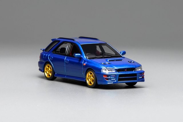 [ Pre-order ] M67101 MOTORHELIX 1:64 Subaru lmpreza Wagon WRX STi Version VI Rally Blue