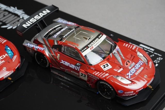 1:43 EBBRO KWAM122001 Dealer Nissan 07 Nismo GT500 Z Fuji 1-2 FINISH! Set of 2 #23 #22 model car