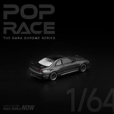[ Pre-order ] PRDC-003 POP RACE 1:64 Nissan Skyline R33 GT-R DARK CHROME