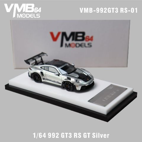 [ Pre-order ] VMB 1:64 Porsche 911 (992) RS GT Silver