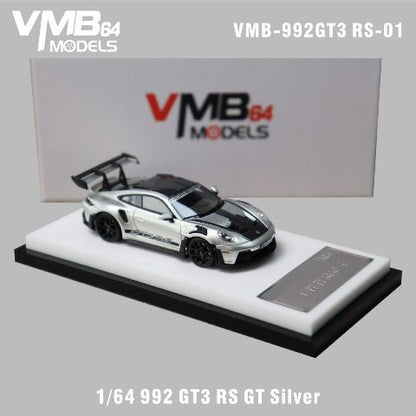 [ Pre-order ] VMB 1:64 Porsche 911 (992) RS GT Silver