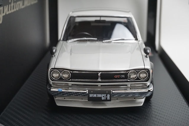 1:18 ignition model IG3613 Nissan Skyline 2000 GT-R (KPGC10) Silver model car