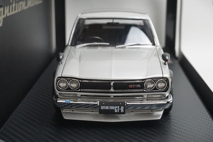 1:18 ignition model IG3613 Nissan Skyline 2000 GT-R (KPGC10) Silver model car