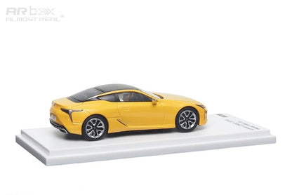 670304001 AR Box Almost Real Model 1:64 Lexus LC500 2018 Yellow model car