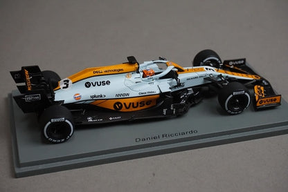 1:43 Spark S7678 McLaren MCL35M Monaco GP 2021 #3 D. Ricciardo VUSE Spec model car
