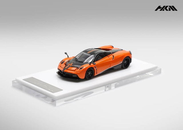 [ Pre-order ] HKM Premium - Elite Series 1:64 Pagani Huayra Coupe 2014 with Removable Engine Hood and Openable Gullwing Doors, Orange