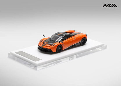 [ Pre-order ] HKM Premium - Elite Series 1:64 Pagani Huayra Coupe 2014 with Removable Engine Hood and Openable Gullwing Doors, Orange