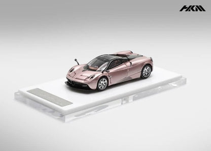 [ Pre-order ] HKM Premium - Elite Series 1:64 Pagani Huayra Coupe 2014 with Removable Engine Hood and Openable Gullwing Doors, Rose Gold